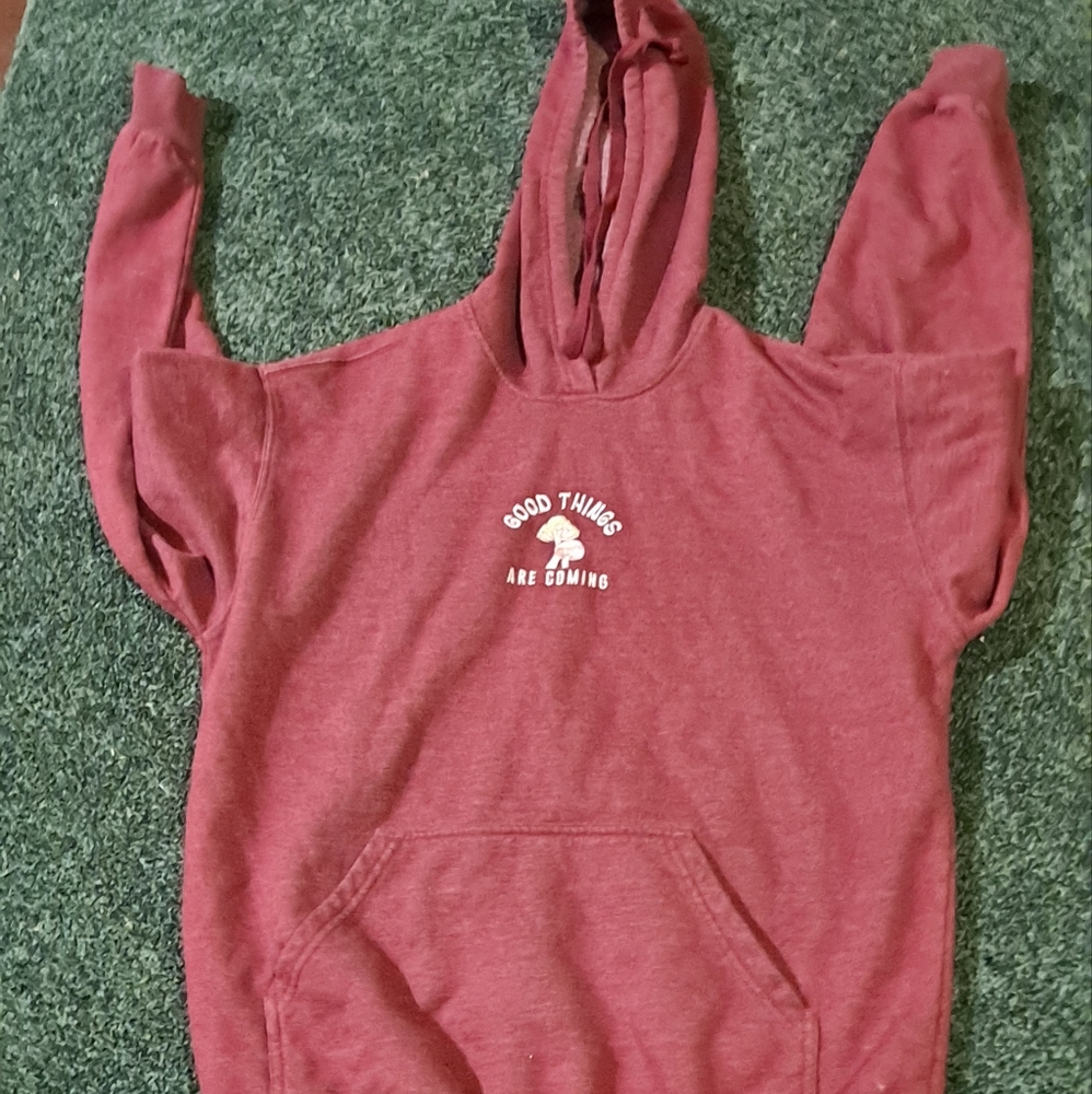 Full tilt tillys hoodie burgundy small